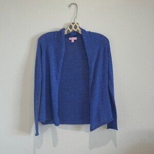 Lilly Pulitzer Iris Blue Eda Cardigan Women Lightweight Sweater Spring